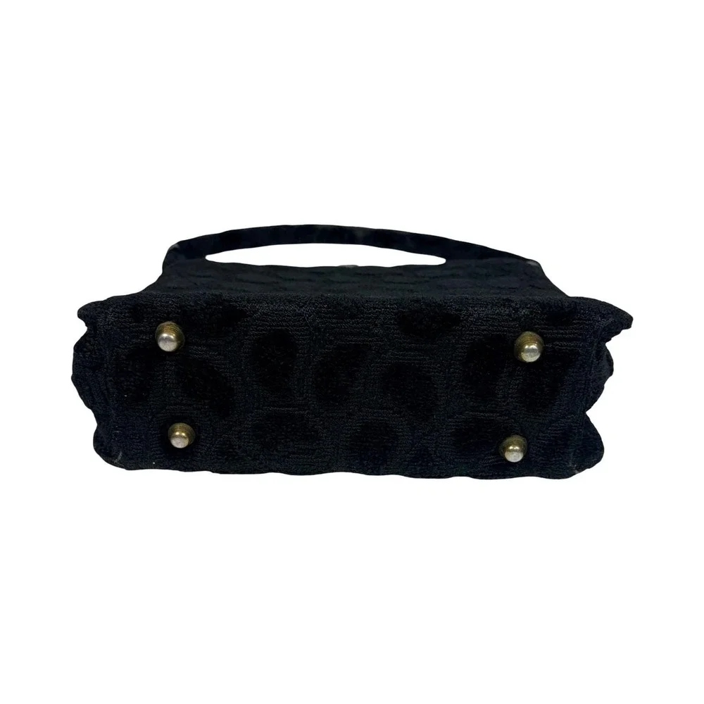 Kadin Women's Vintage Class Black Tapestry Evening Bag Purse‎ 1950's Made In USA